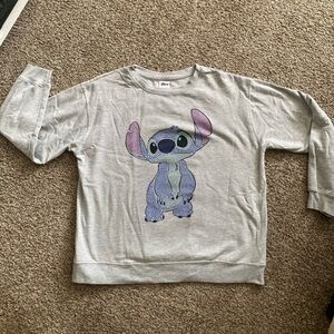 Disney Gray Sweatshirt Stitch